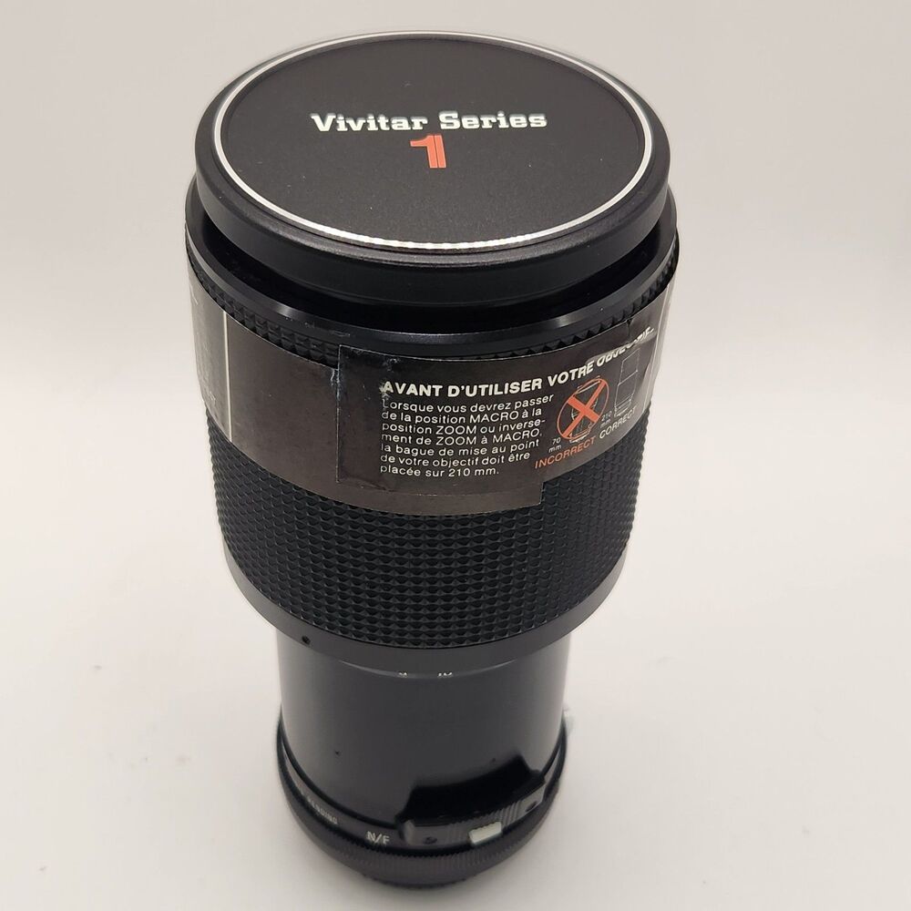 Vivitar Series 1  70-210mm f3.5 Lens for Nikon N/F w/ Box, Caps & Case 67mm